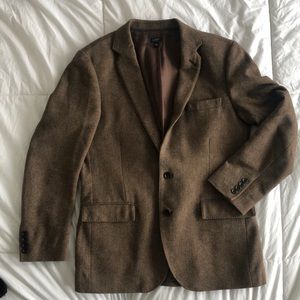 J Crew Herringbone 100% English wool Blazer 40R